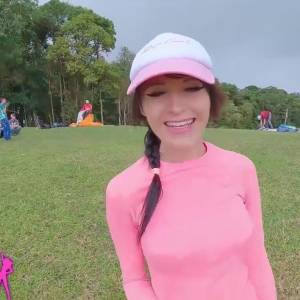 SQUIRTING while PARAGLIDING in 2200 m above the sea